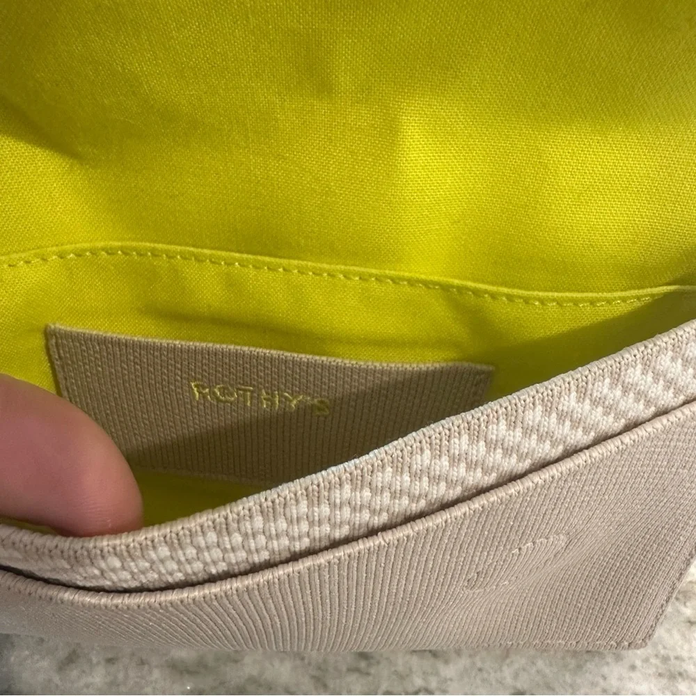 Rothy’s Belt Bag Cream with Neon Interior - Picture 4 of 5